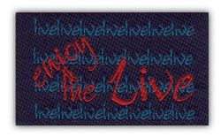 Nažehľovacie etikety stredné - enjoy the life